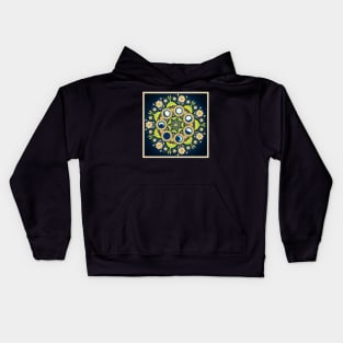 Luna moth and the moon Kids Hoodie